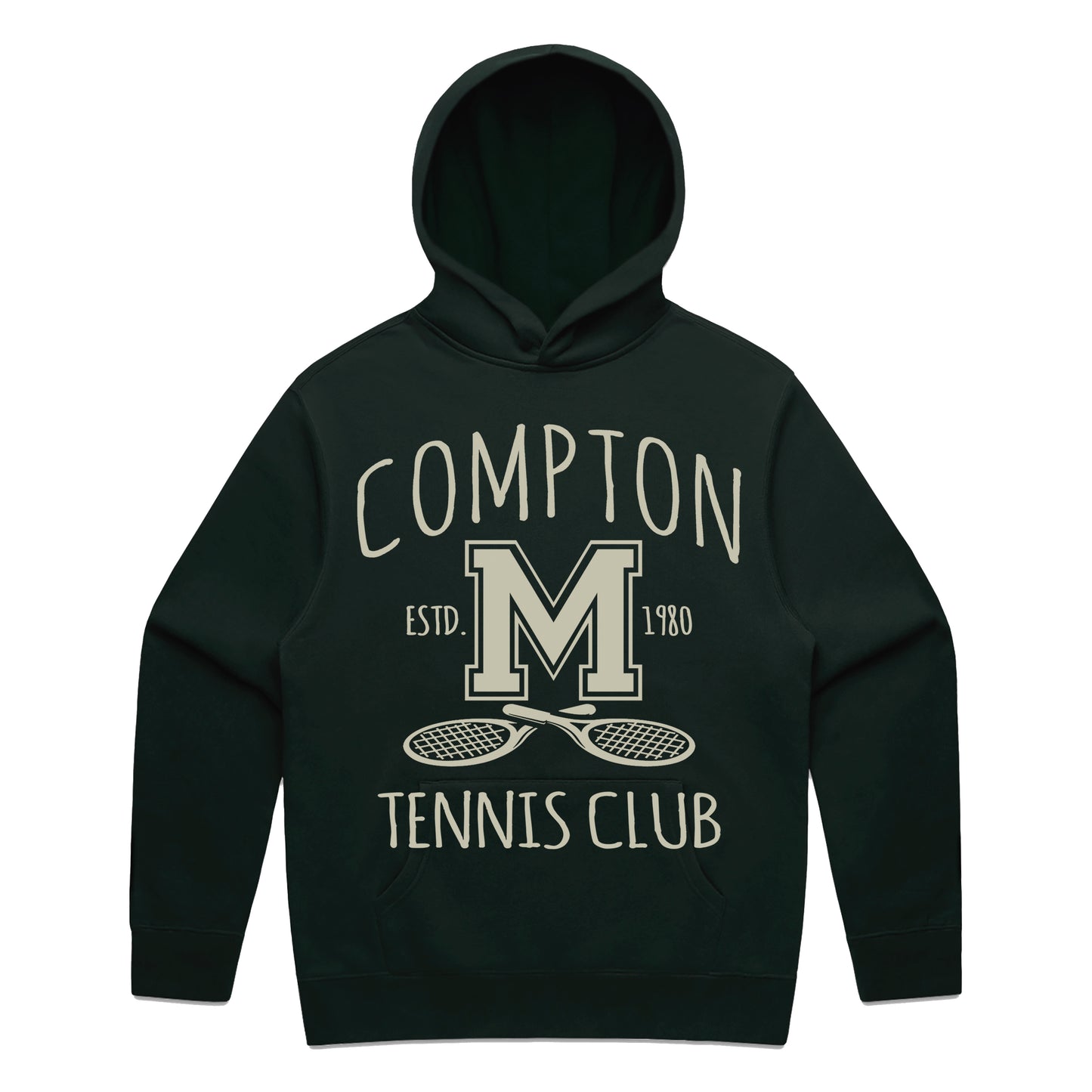 Compton Tennis Hoodie (Dark Green)
