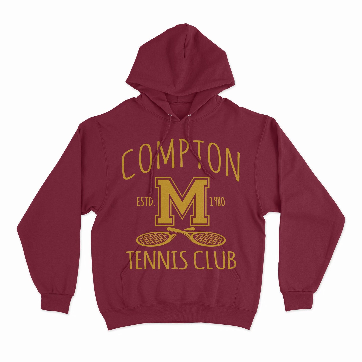 Compton Tennis Hoodie (Burgundy)
