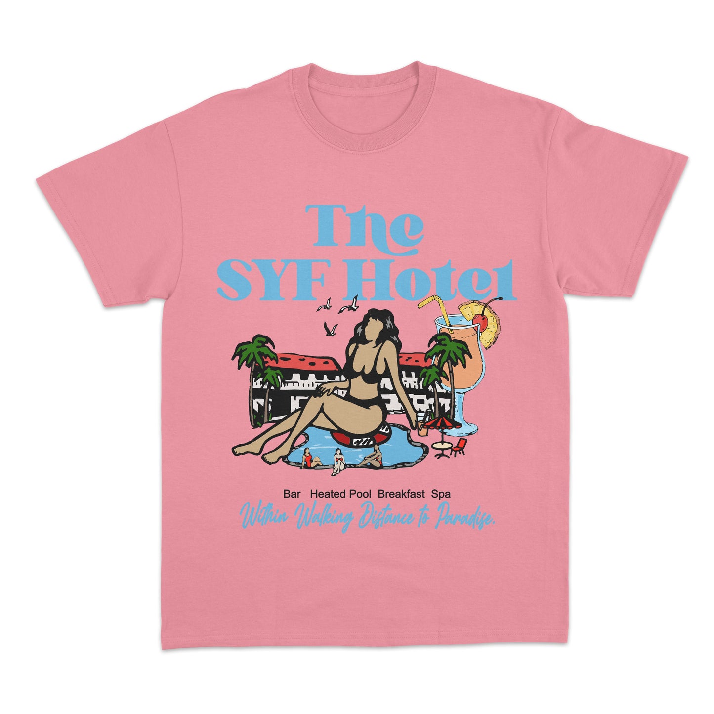 Support Your Friends Summer T-shirt (Bubblegum Pink)
