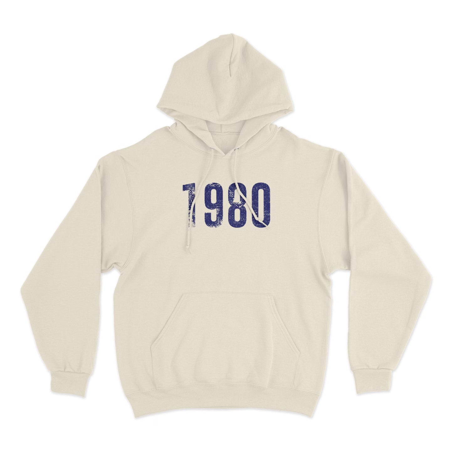 Blue 1980 Blank Hoodie (Blue)