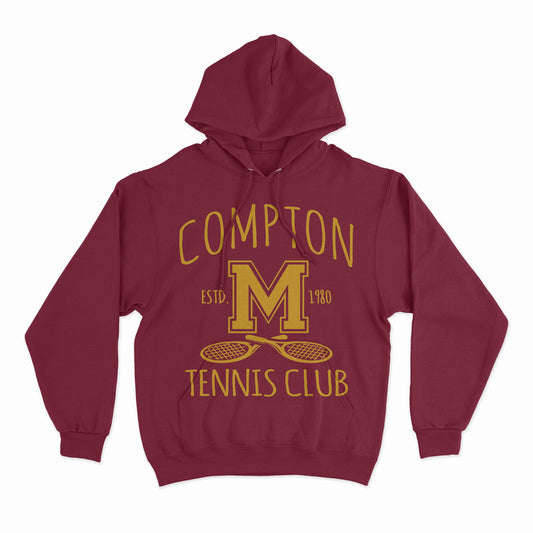 Compton Tennis Hoodie (Burgundy)
