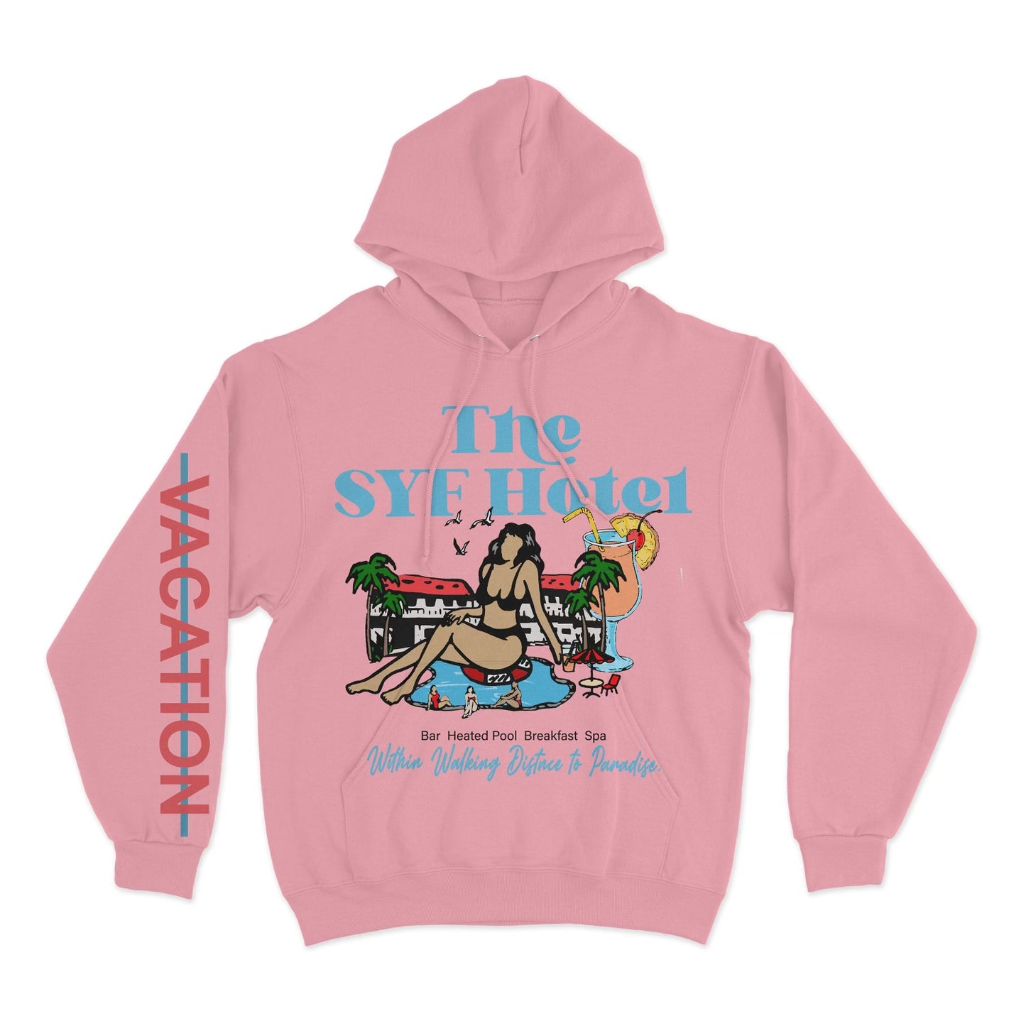 Support Your Friends Summer Hoodie (Light Pink)