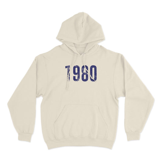 Blue 1980 Blank Hoodie (Blue)